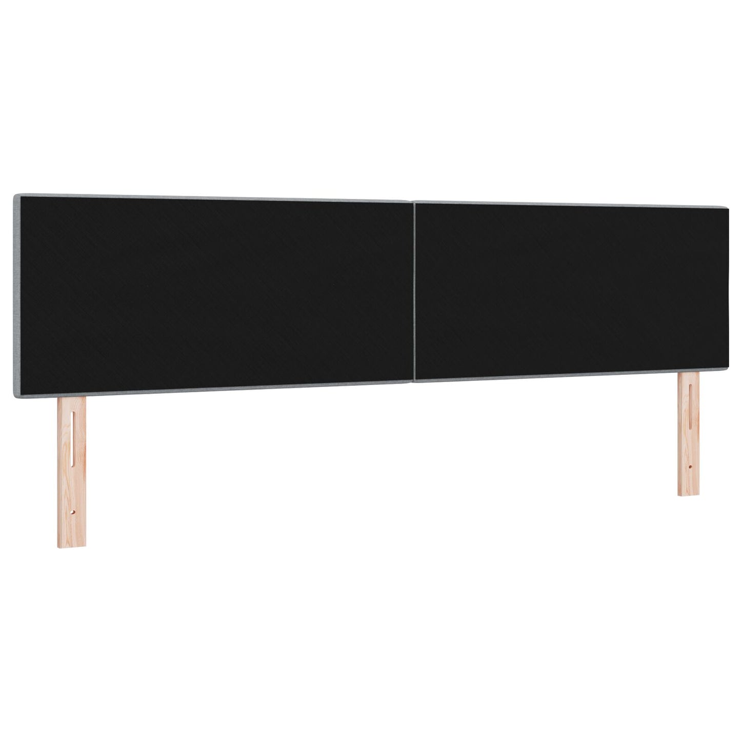 Hoofdbord Knopgestikt Stof Lichtgrijs 180 cm Laag hoofdbord
