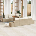 Tuin Eetset 9-delig beige crème