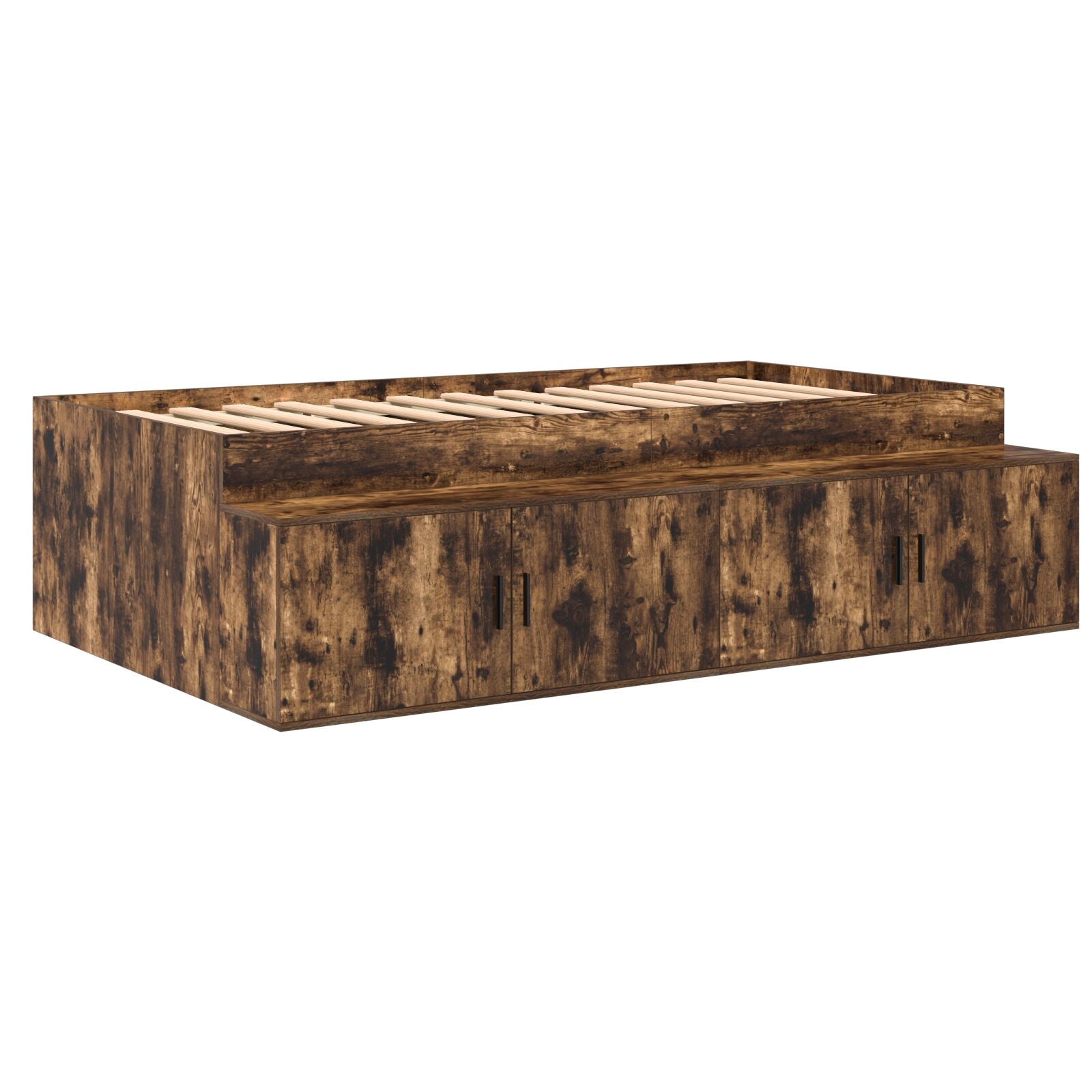 Opbergbedframe Gerookte Eiken 100X200 Cm