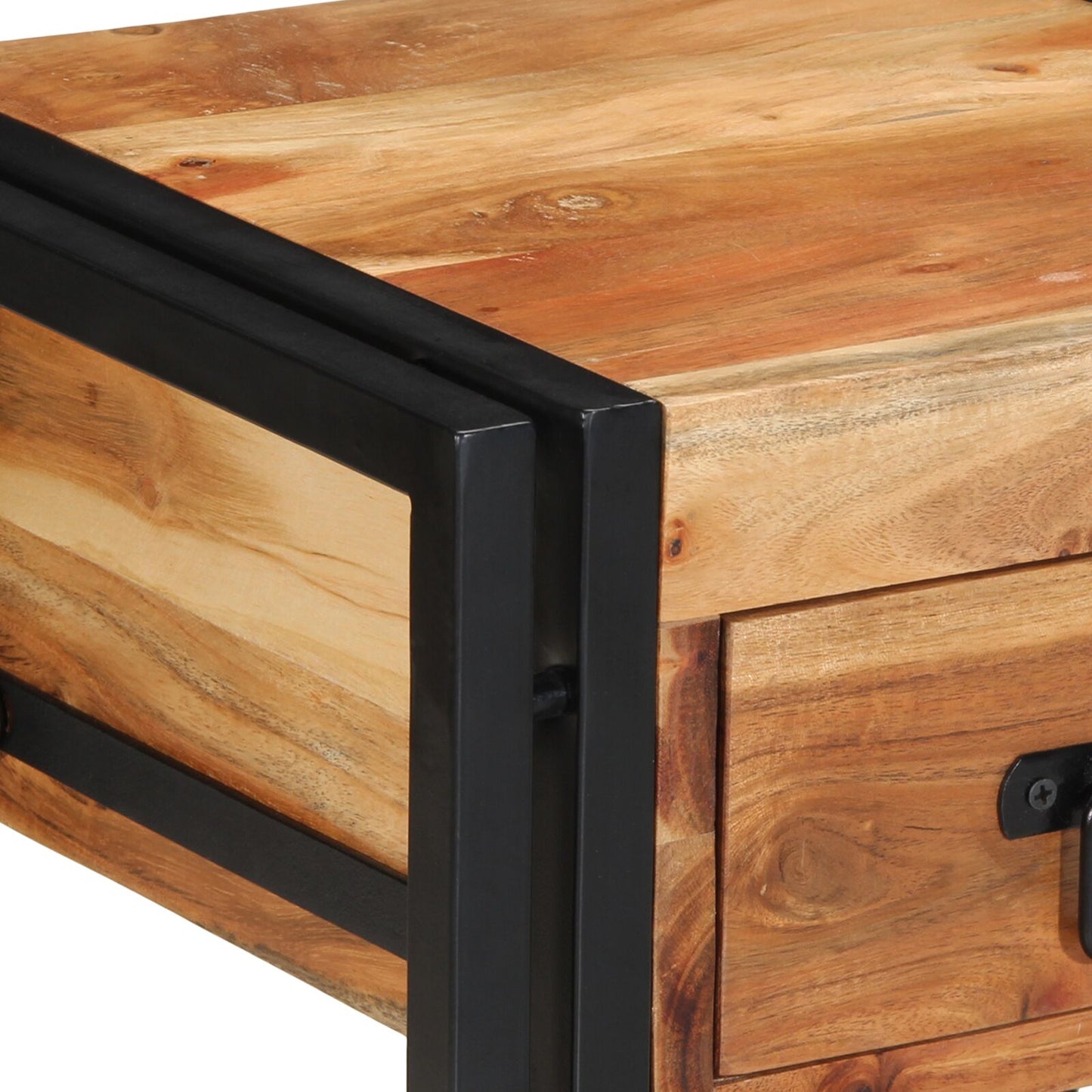 Nachtkasten 2-Pack 40 x 35 x 50 cm Massief acaciahout