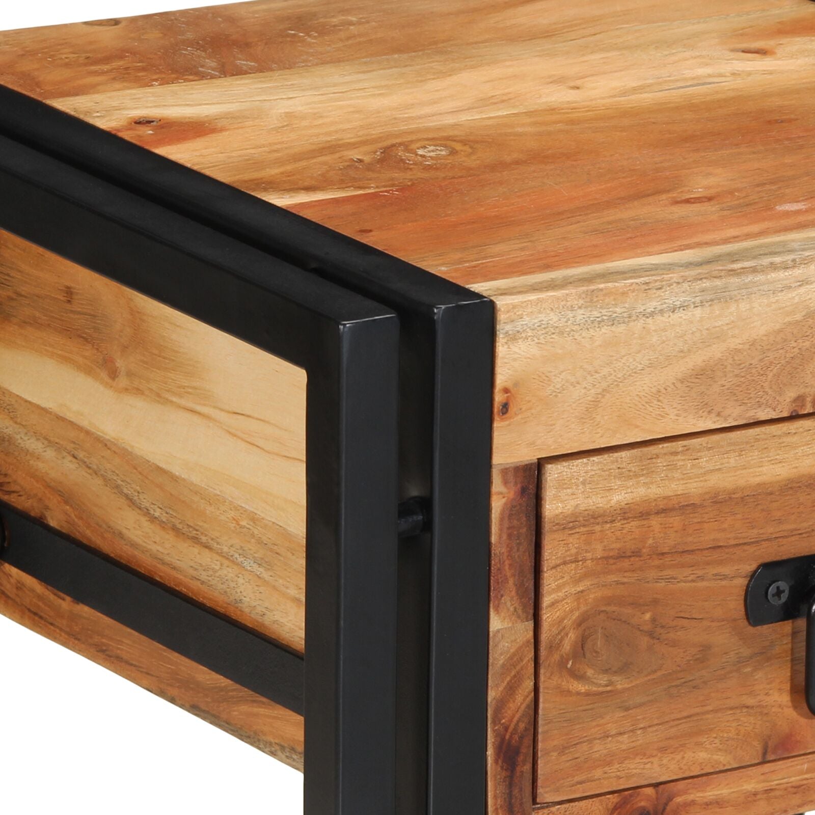 Nachtkasten 2-Pack 40 x 35 x 50 cm Massief acaciahout