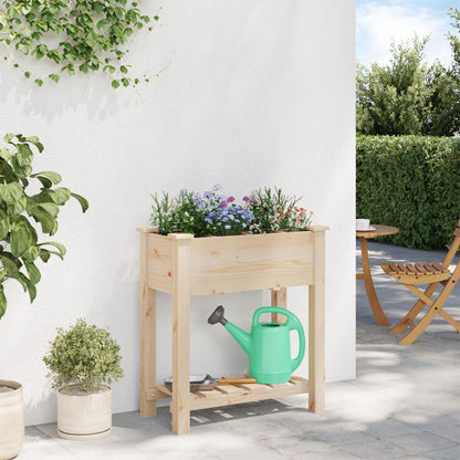 Tuinplantsoen Met Rasters 71X37X76 Cm Massief Hout Vuren 71 x 37 x 76.5 cm