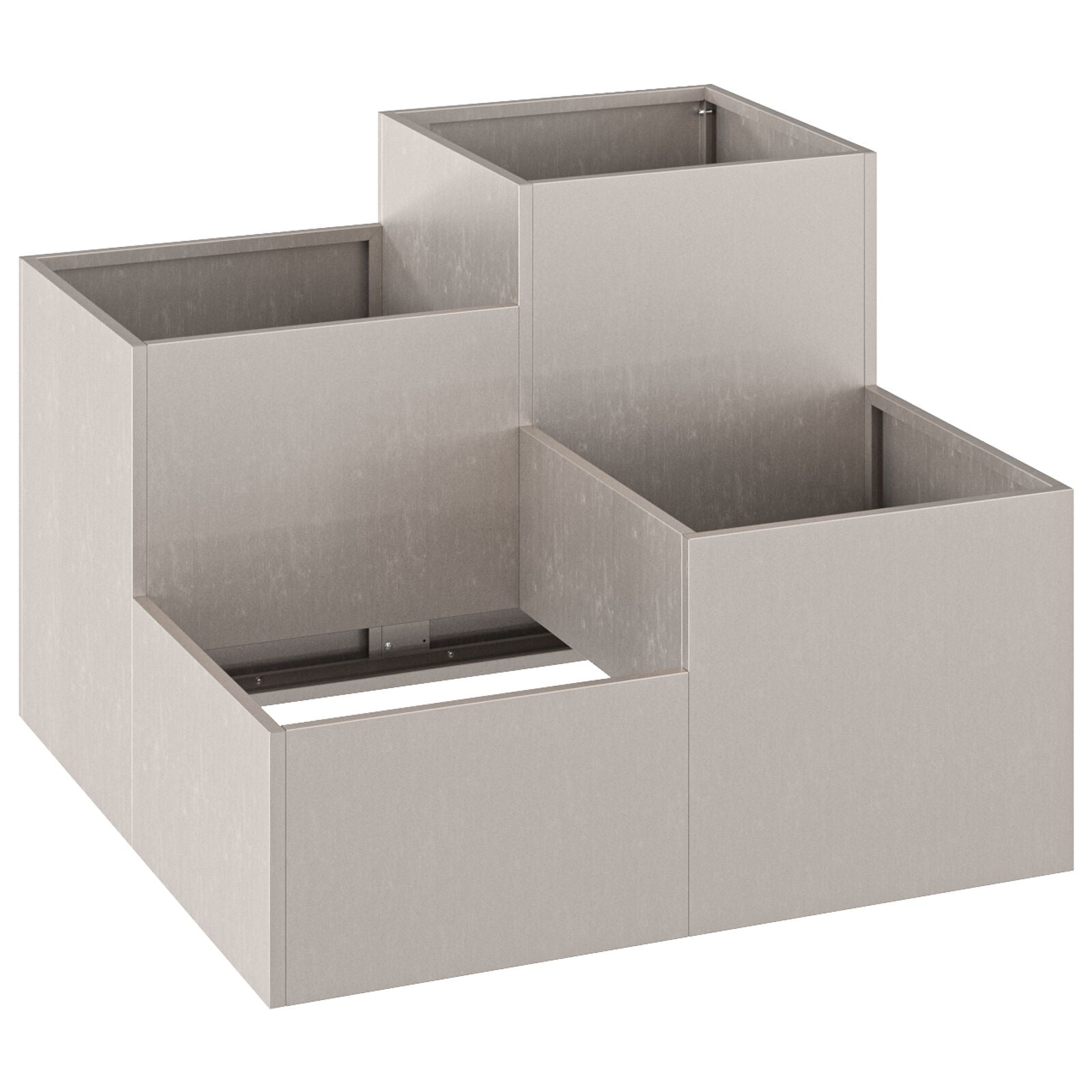 Tuinplanter Weerbestendig Staal Roestvrij staal 80 x 80 x 60 cm