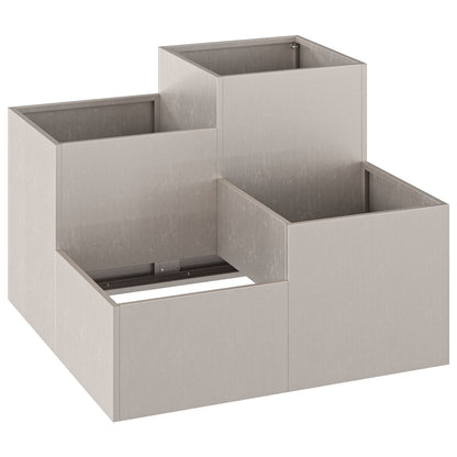 Tuinplanter Weerbestendig Staal Roestvrij staal 80 x 80 x 60 cm