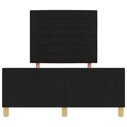 Bedframe Zwart 140X190 Cm Stof Crème