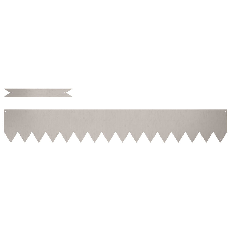 Grasranden 10 Stuks 100X0,5X15 Cm 100 x 0.5 x 15 cm Verweerd staal