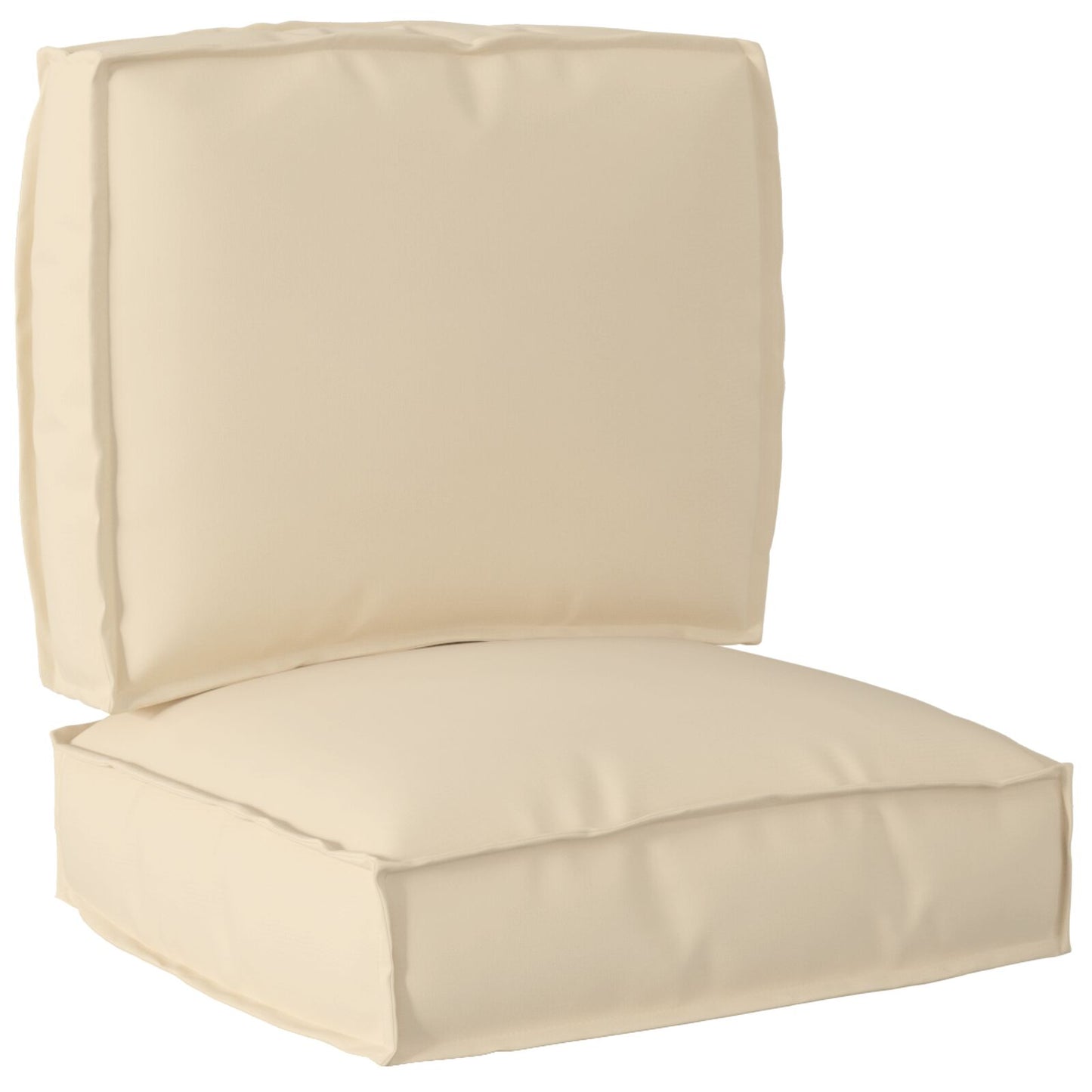 Pallet Kussen Set Set Van 2 Beige Polyester Vulling Middel