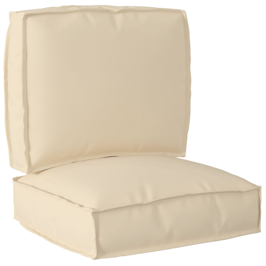 Pallet Kussen Set Set Van 2 Beige Polyester Vulling Middel