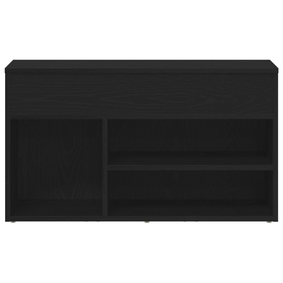 Bankje 60X30X45 Cm Geengineerd Hout Zwart eiken 80 x 30 x 45 cm