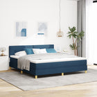 Boxspringbed 180x200 cm blauw stof