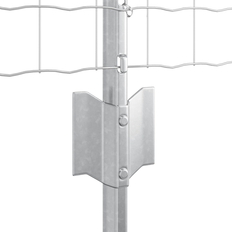 Euro Fence Set Set Van 2 Gegalvaniseerd Staal 25 X 0.6 M Duurzaam