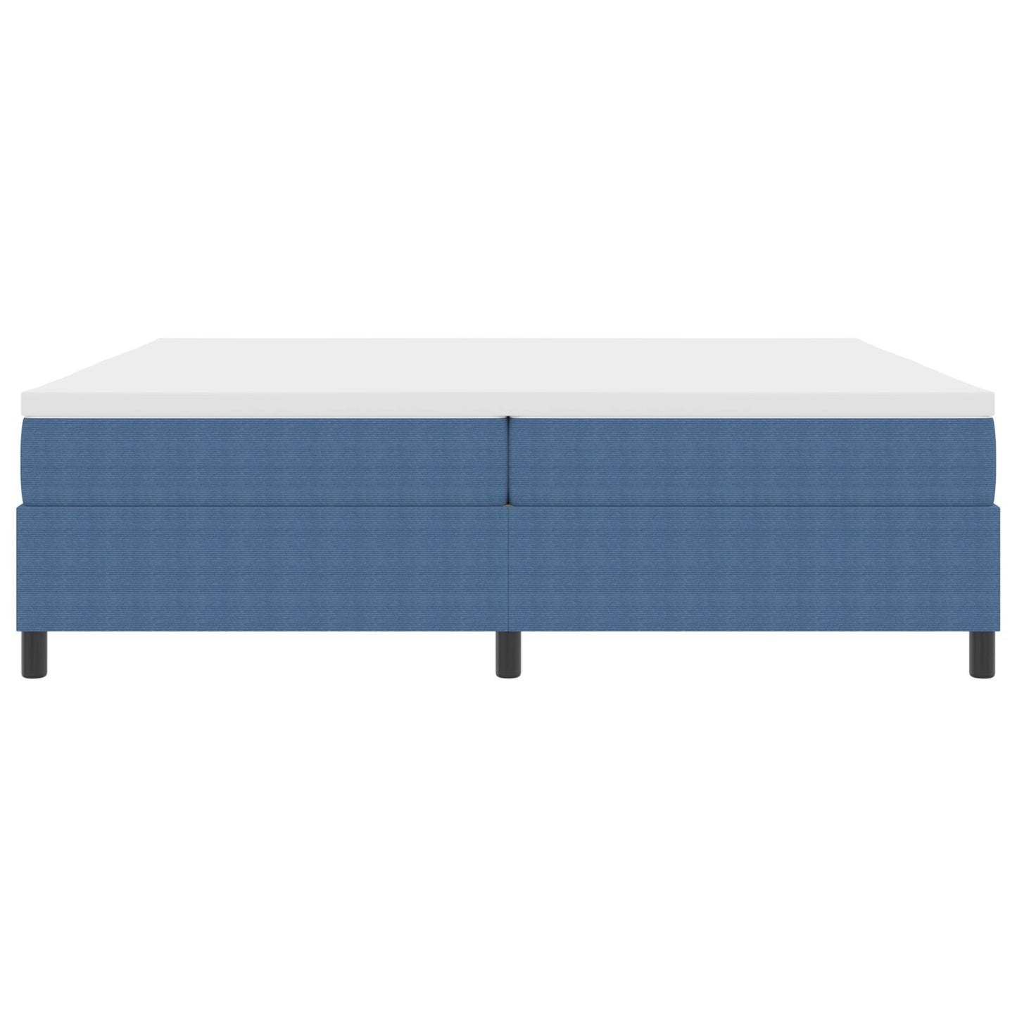 Boxspring Bed Met Matras Blauw 200X200 Cm Corduroy Stof