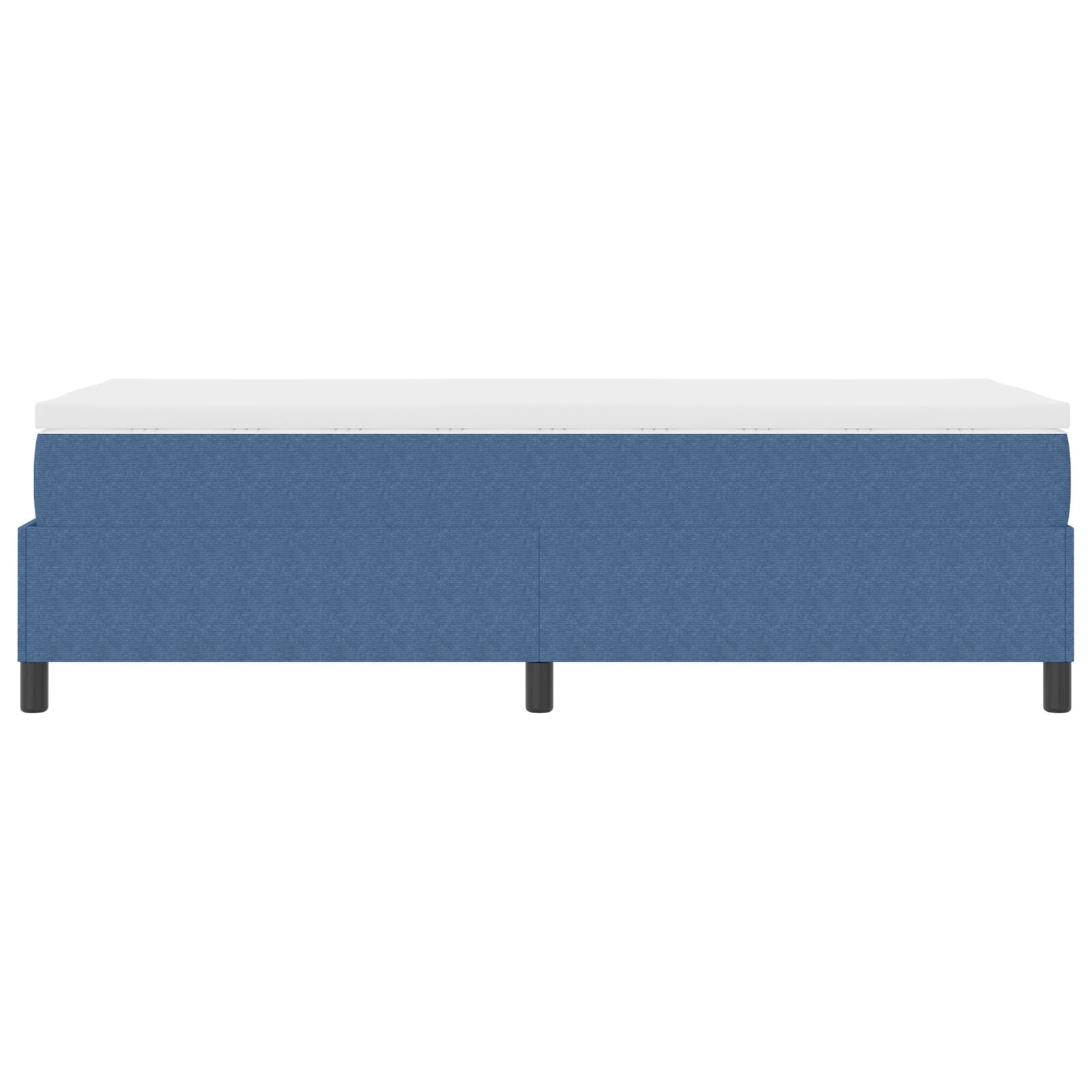 Boxspringbed Met Matras Blauw Corduroy Stof 90 X 190 Cm