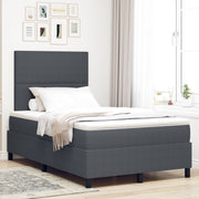 Boxspringbed 120x190 cm donkergrijs corduroy