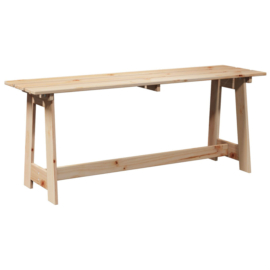 Buitenbank 119X35X47 Cm Massief Grenenhout Natuurlijk
