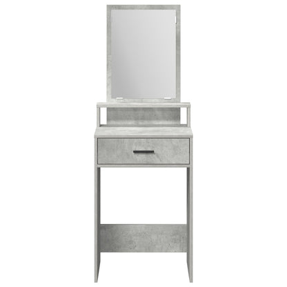 Kaptafel Met Lades Betonnen Grijs 50 x 41 x 140 cm Beton Grijs