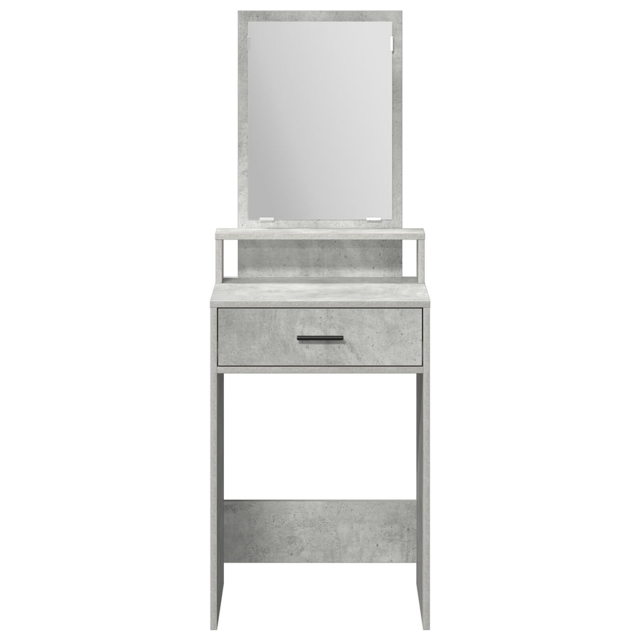 Kaptafel Met Lades Betonnen Grijs 50 x 41 x 140 cm Beton Grijs