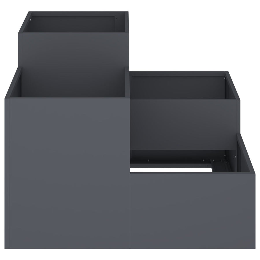 Tuinplanter Staal Anthraciet 100 x 100 x 60 cm