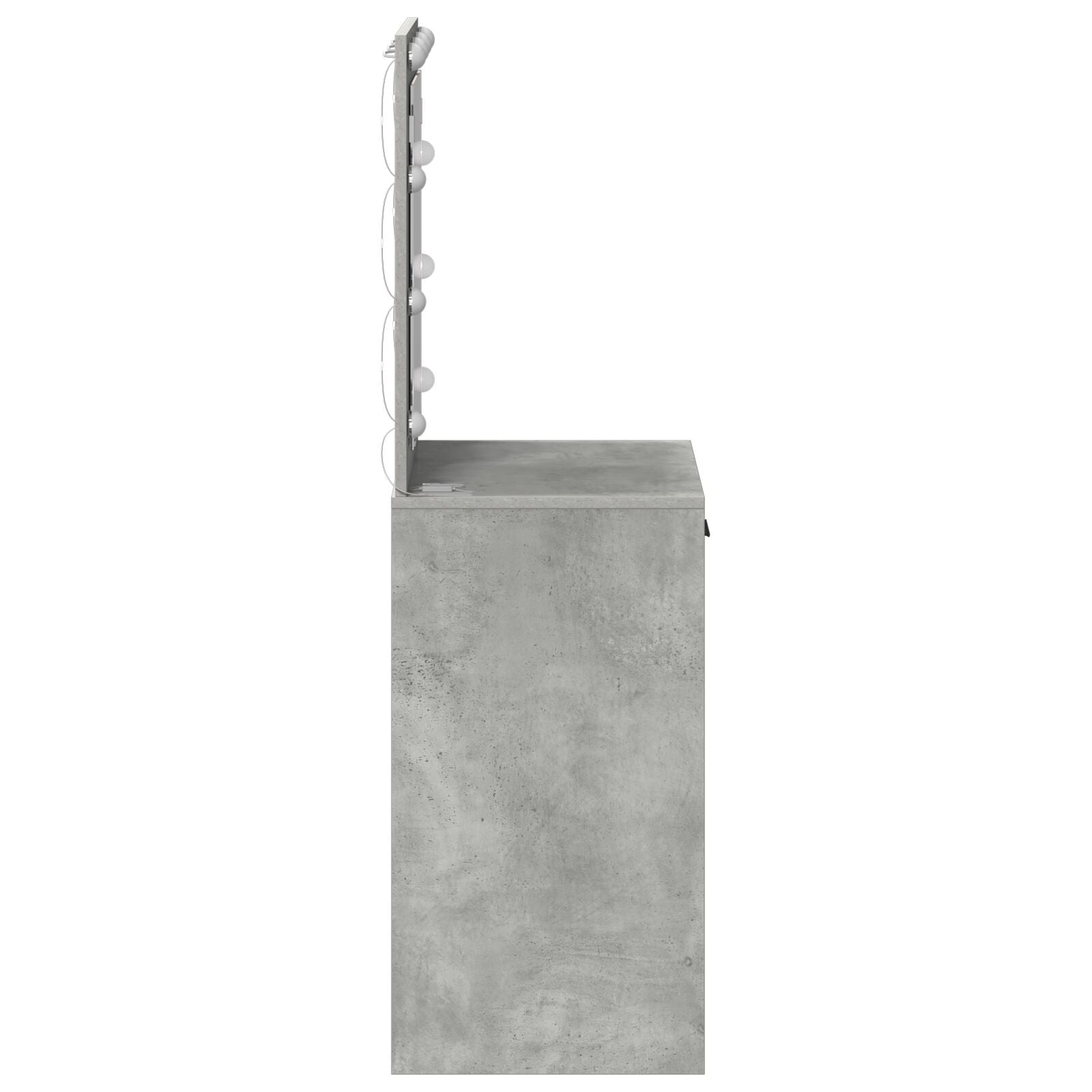 Make-Up Tafel Met Led Lichten In , Beton grijs 50 x 41 x 135 cm
