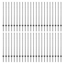 Hekpalen 88 stks U-kanaal Grijs 160 cm Staal