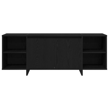 Tv-Meubel - - 120X30X40.5 Cm - Gemaakt Van Geengineerd Hout Zwart eiken