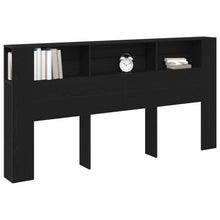 Hoofdeinde Kast 200X18,5X104,5 Cm Zwart eiken