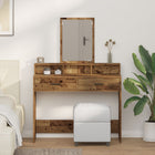 Ceiling Table with Drawer Solid Reclaimed Wood 100 x 41 x 140 cm Engineered Wood