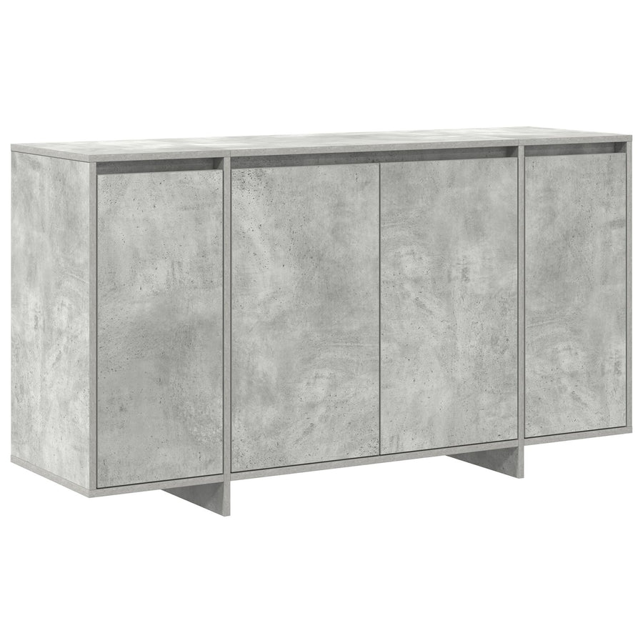 Beton Grijs Dressoir Beton Grijs Bewerkt Hout 135 X 41 X 75 Cm