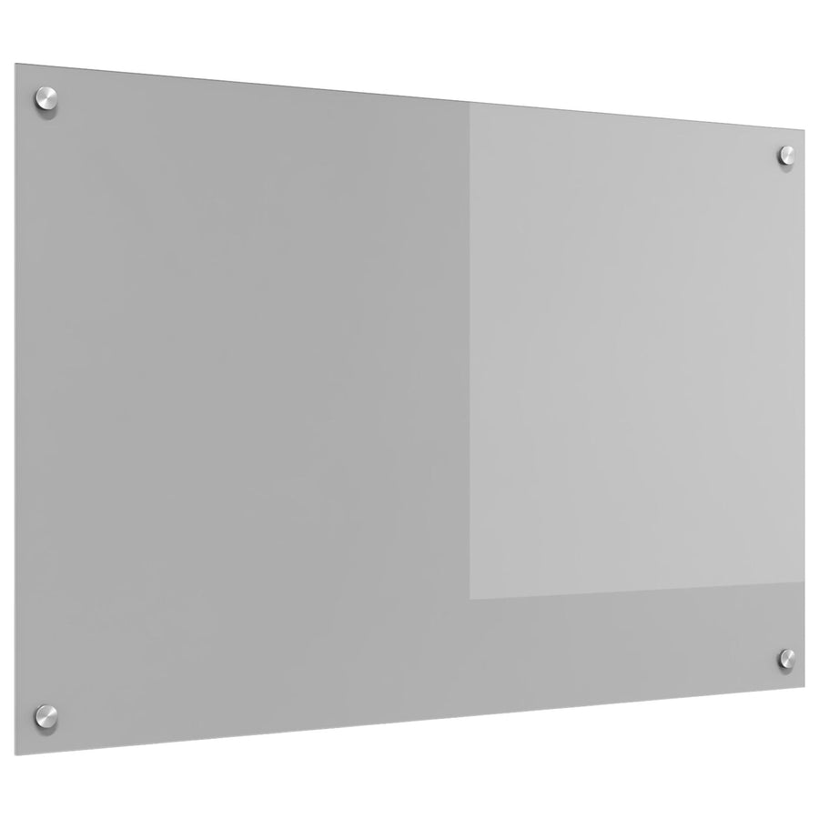 Achterwand Voor In De Keuken 90X60X0,6 Cm Gehard Glas Lichtgrijs 90 x 60 cm