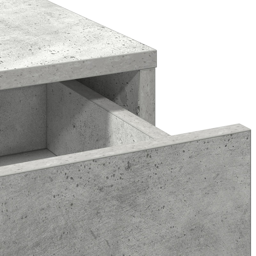 3-Delige Kaptafelset Betonnen Grijs Gemaakt Hout