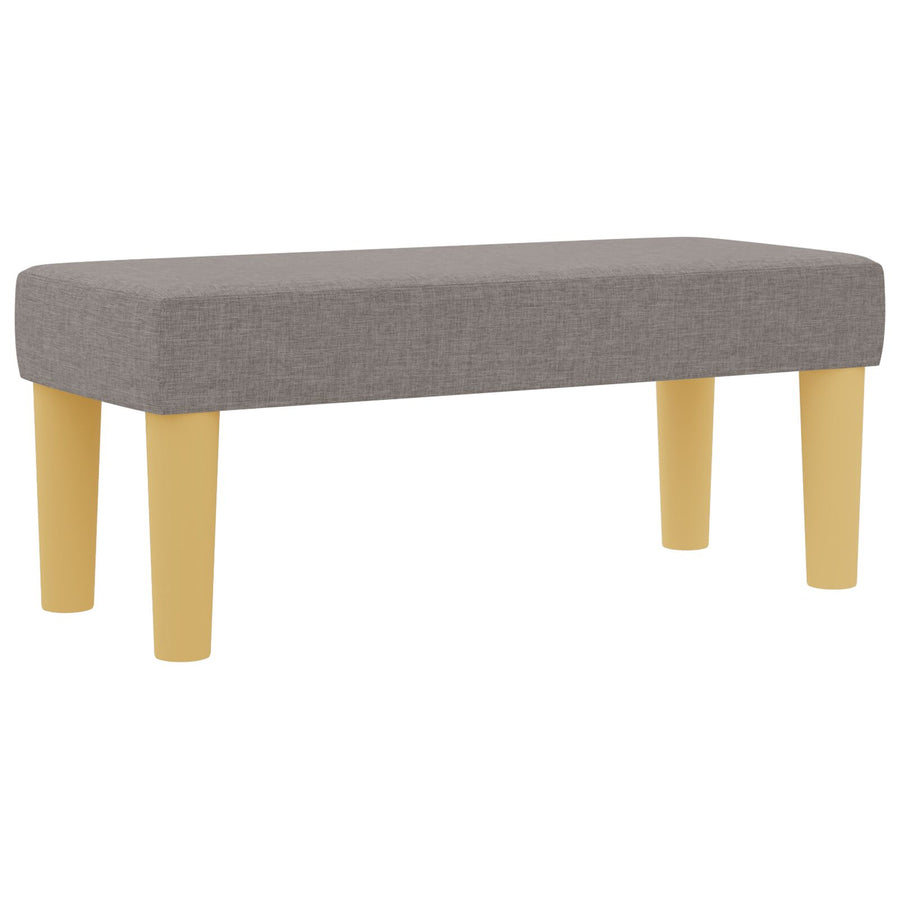 Boxspringbed Met Matras & Bank Stof Taupe 90 x 200 cm Knoopbed