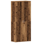 Schoenenkast 80x39x178 cm oud hout bewerkt hout