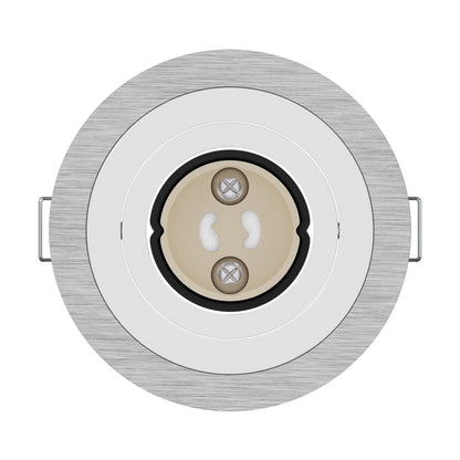 Ingebouwde Spots 24 Stuks Rond Gu10 Zilver Ø91 Mm