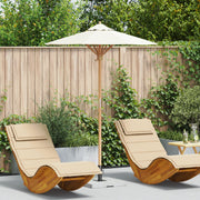 Tuinparasol Ø 270 cm bamboe crème
