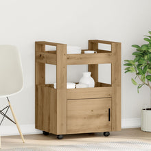 Keuken Trolley 60X45X80 Cm Bewerkt Hout Artisan eiken