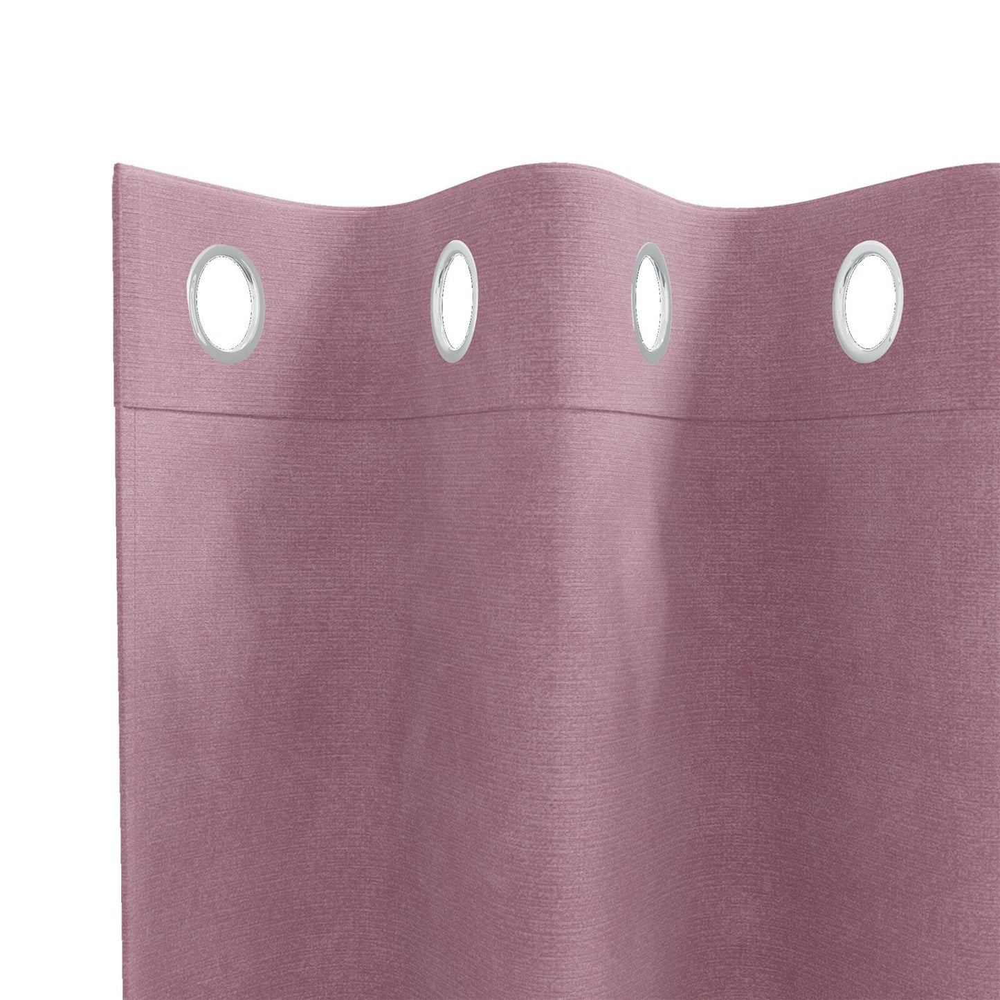 Blackout Gordijnen 2 Stuks Fluweel Donkerroze 140 x 260 cm met oogjes