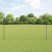 Hekpalen 22 Stuks U-Kanaal Grijs 150 Cm Staal,  Zeshoekig Hek Grijs 1.5X50 M Staal
