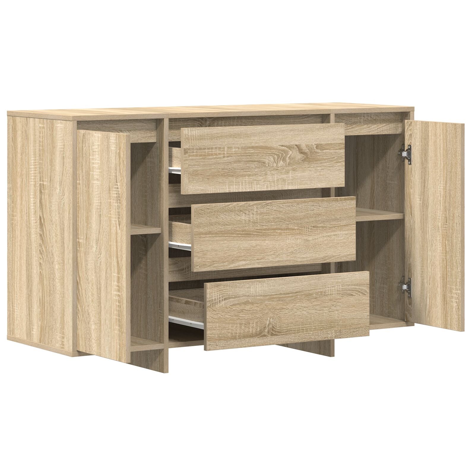 Sideboard Sonoma Eiken Gefabriceerd Hout Buffet Sideboard