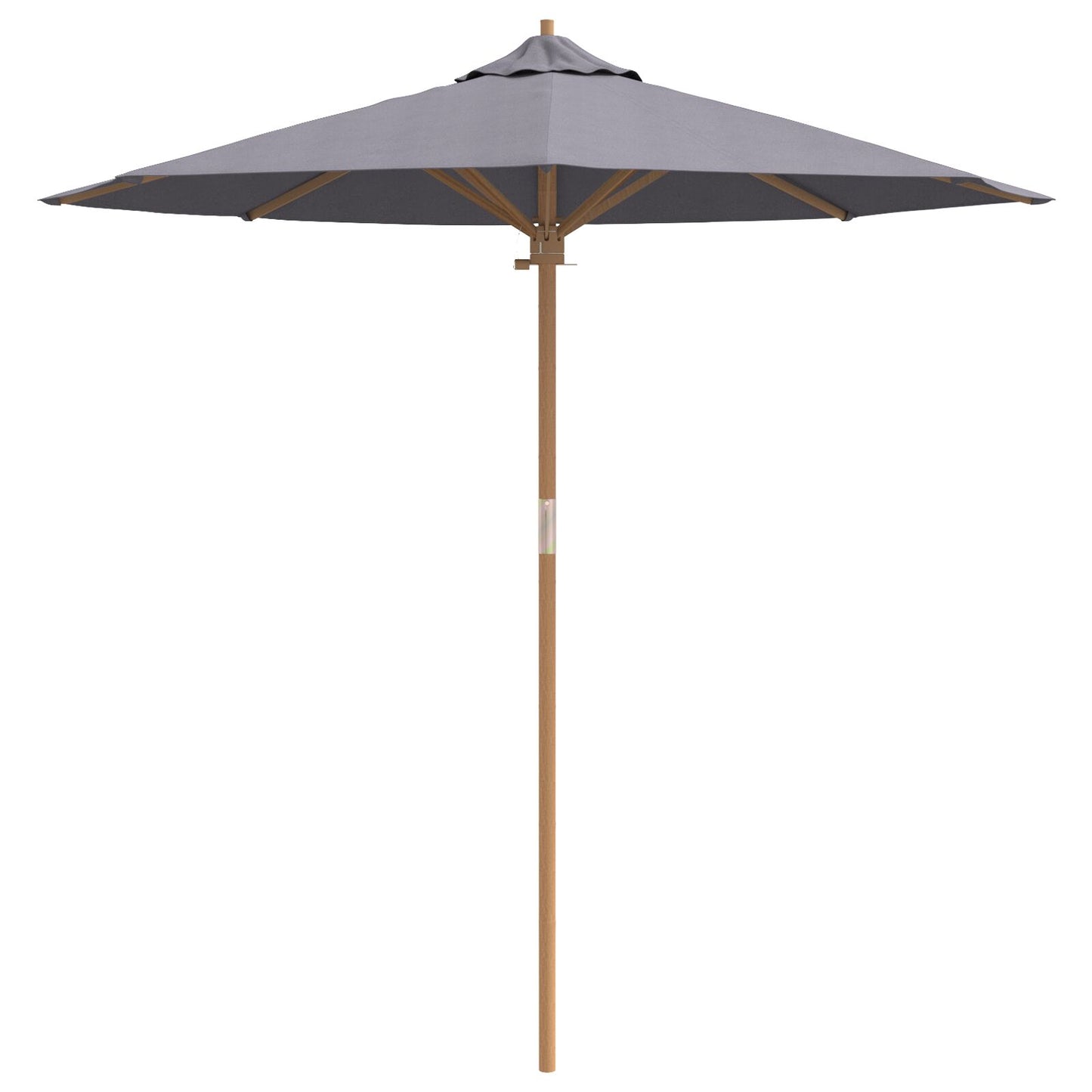 Tuinparasol 217X230 Cm Bamboe 217 x 217 x 230 cm Donkergrijs