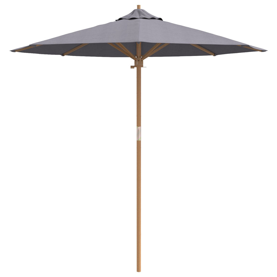 Tuinparasol 217X230 Cm Bamboe 217 x 217 x 230 cm Donkergrijs