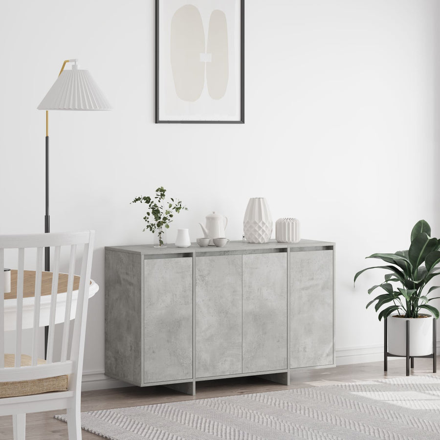 Betonnen Grijze Dressoir Betonnen Grijs Bewerkt Hout