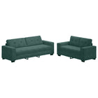 Banken set 2-delig taupe fluweel