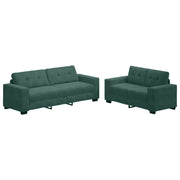 Banken set 2-delig taupe fluweel