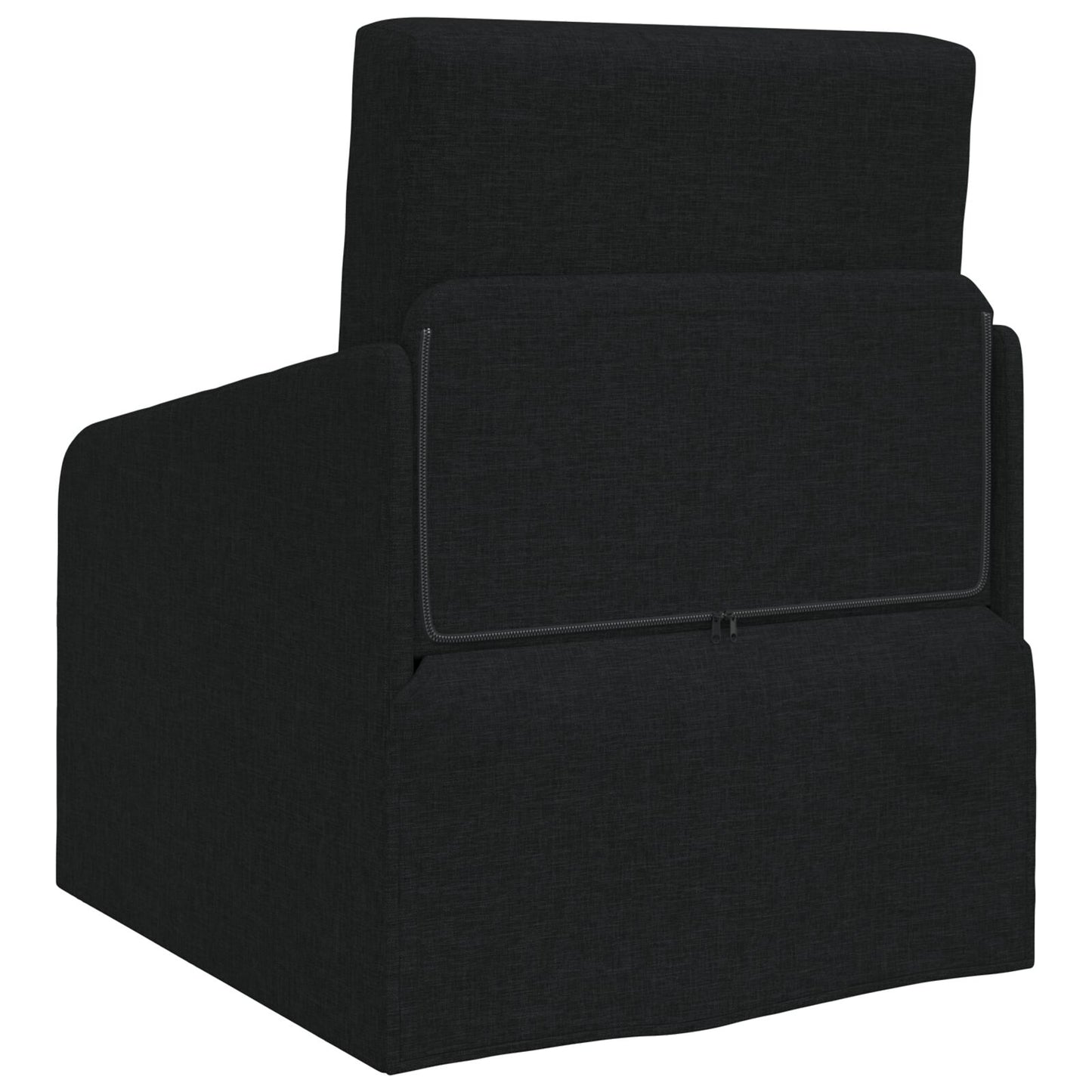 Vloersofa Bed 2-In-1 65X80X83 Cm Stof Zwart