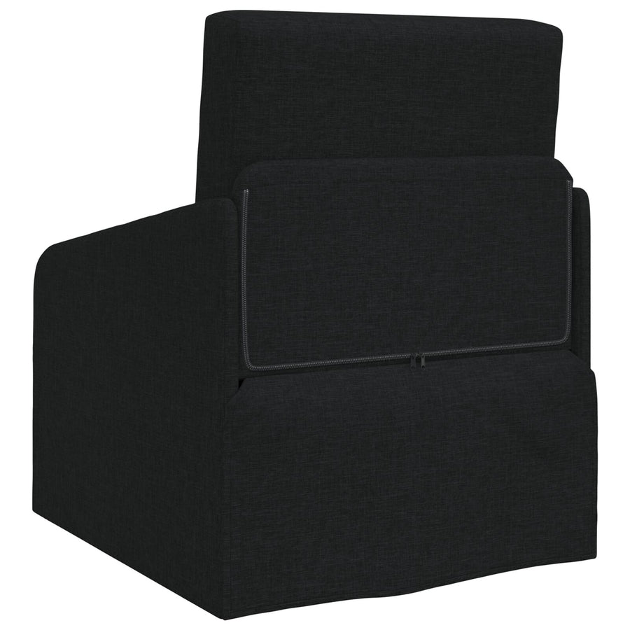Vloersofa Bed 2-In-1 65X80X83 Cm Stof Zwart