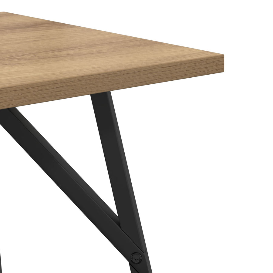 Bijzettafel 2-Pack In Ambachtelijk Eiken Met Geengineerd Hout En Metaal. Ambachtelijk Eiken.