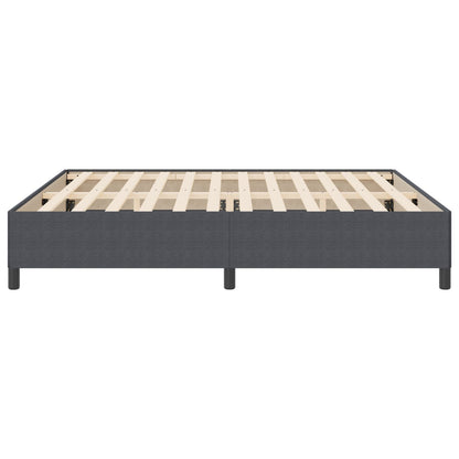 Bedframe Corduroy Stof Donkergrijs 200 x 200 cm