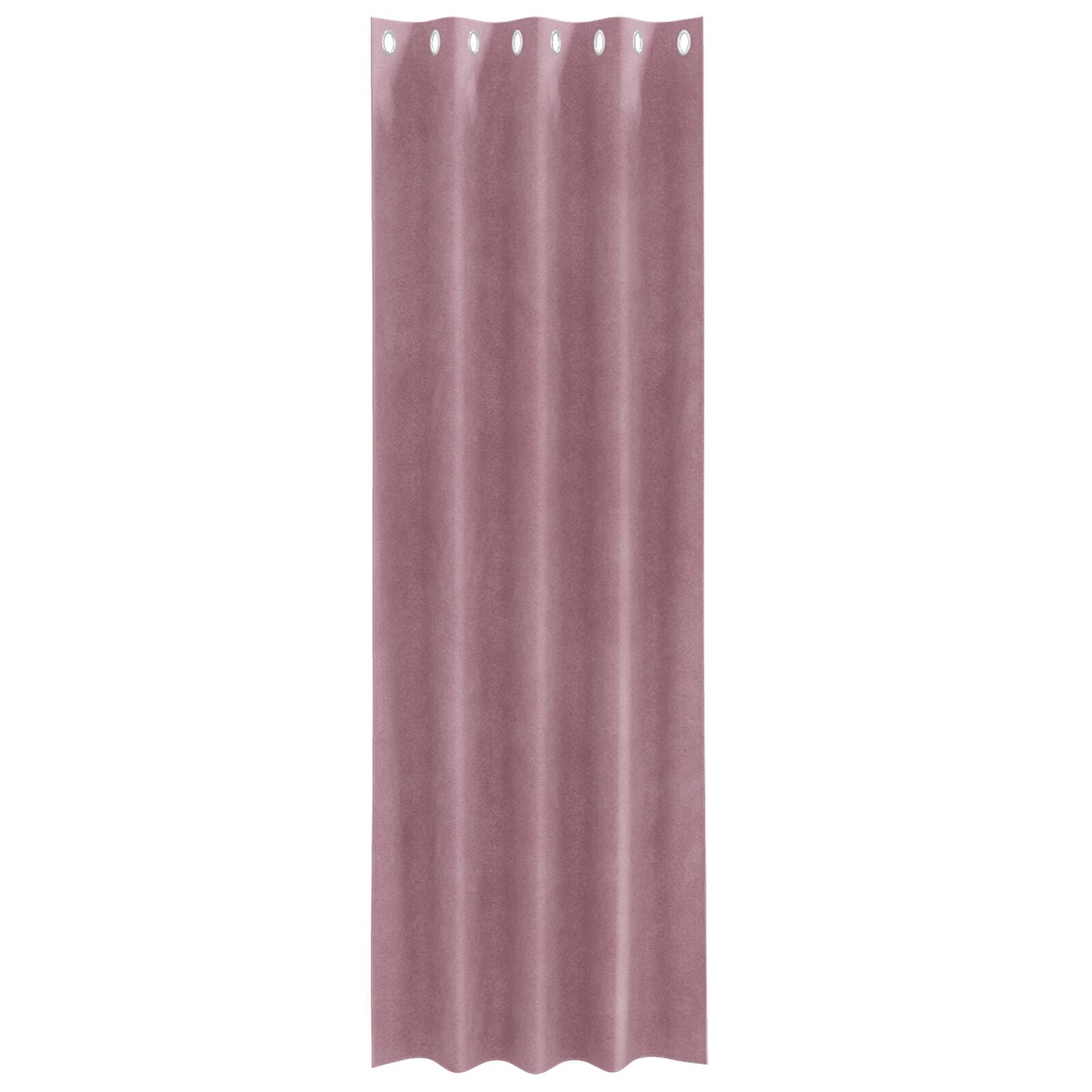 Blackout Gordijnen 2 Stuks Velvet Donkerroze 140 x 225 cm met oogjes