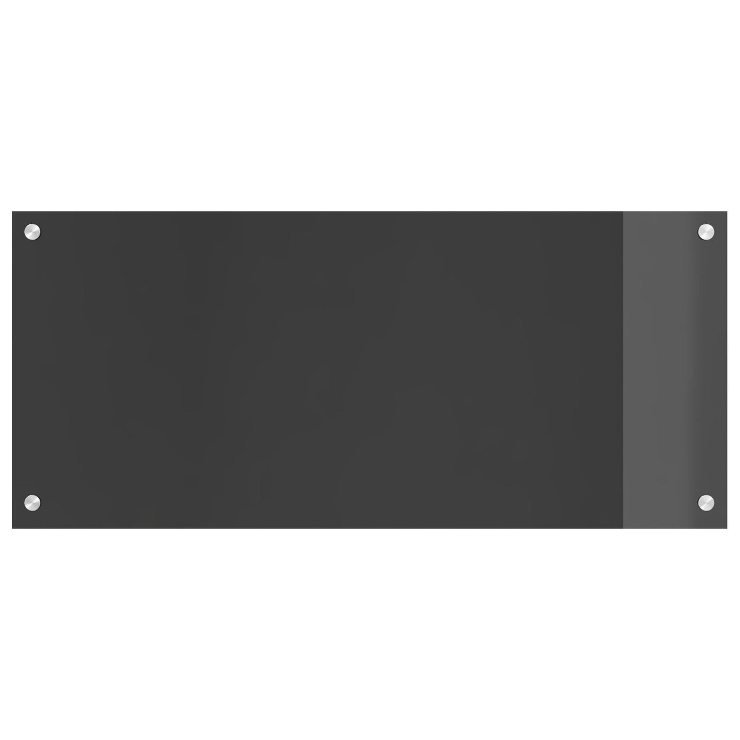 Keuken Achterwand 90X40X0,6 Cm Gehard Glas Donkergrijs 90 x 40 cm