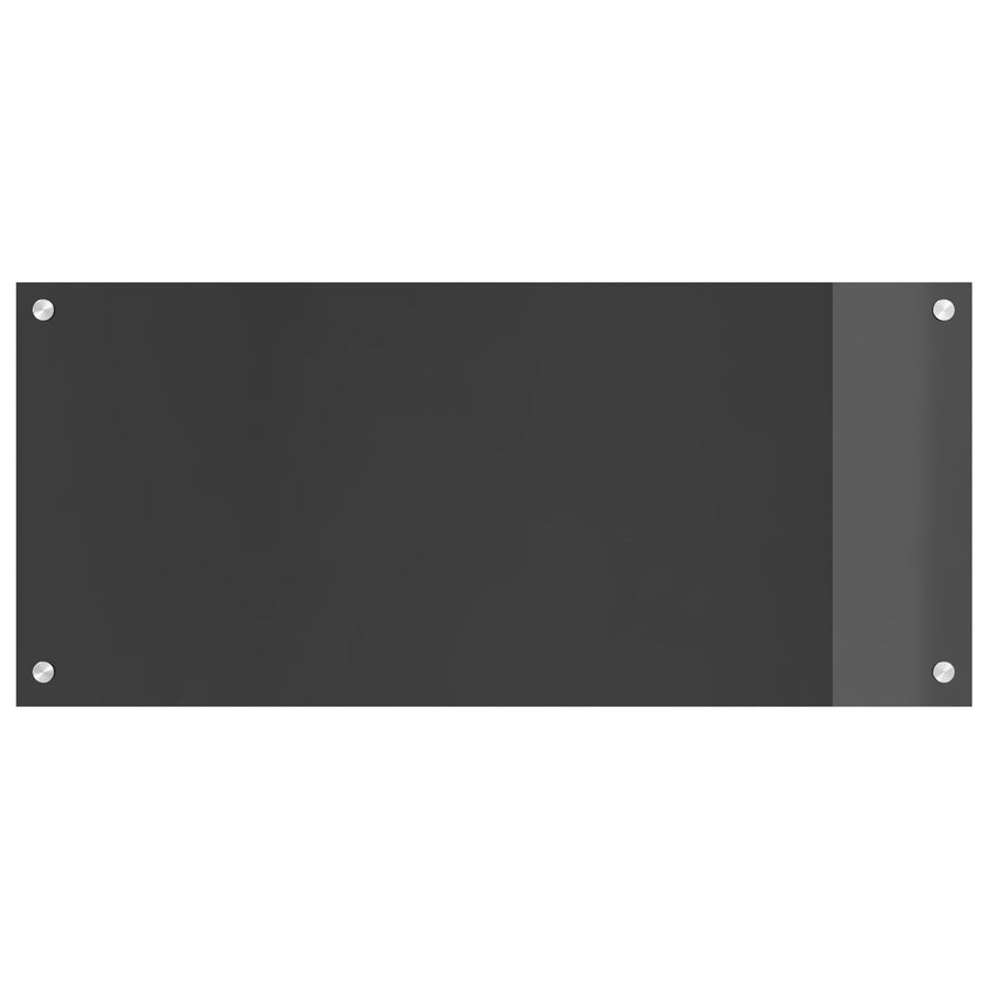 Keuken Achterwand 90X40X0,6 Cm Gehard Glas Donkergrijs 90 x 40 cm